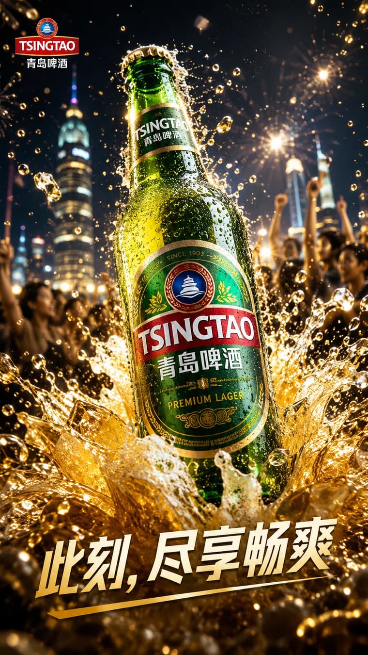 青岛啤酒活动视觉电商经典案例
