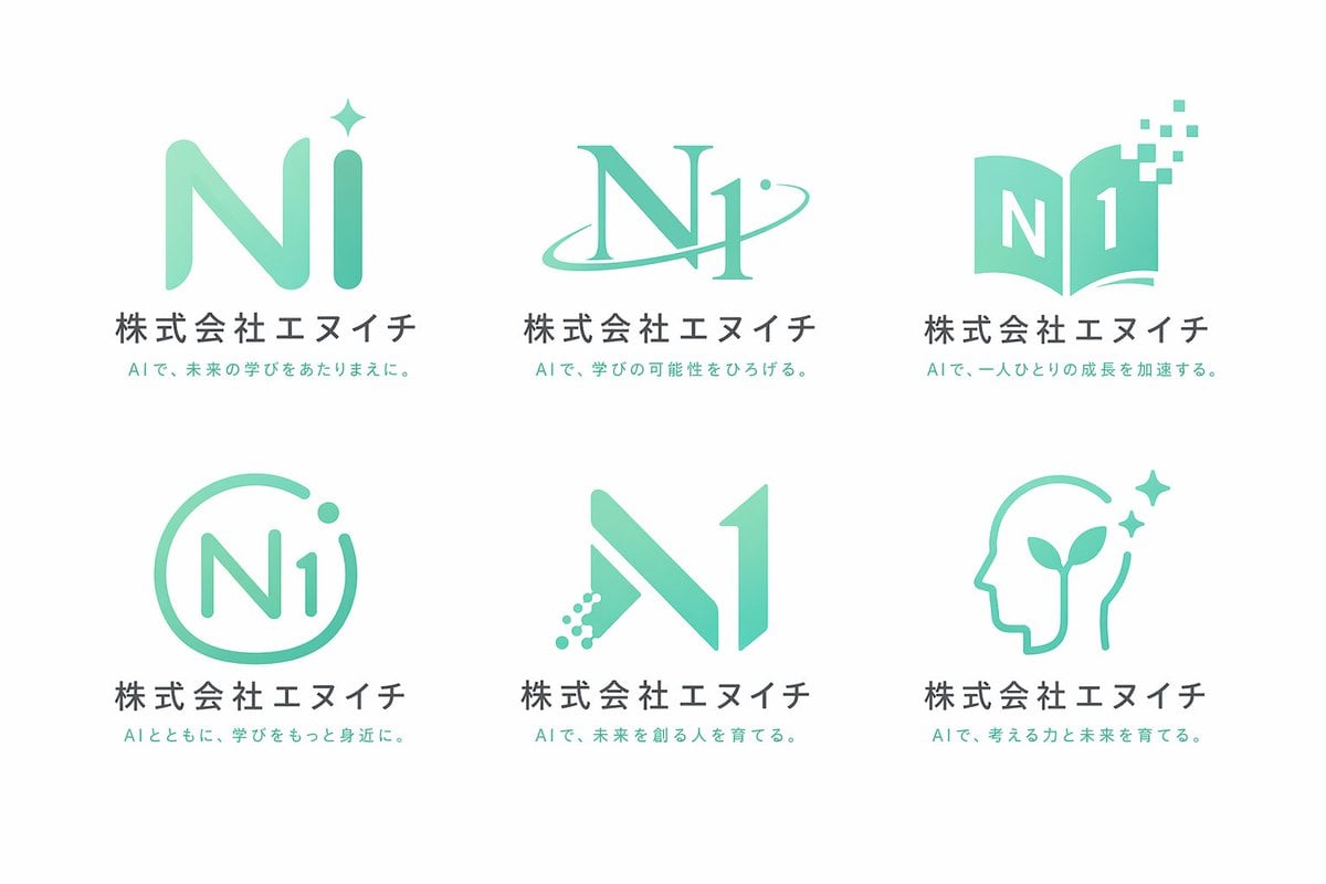 6 格企业 Logo 设计概念表