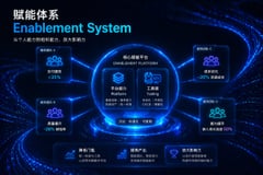 未来感企业赋能信息图