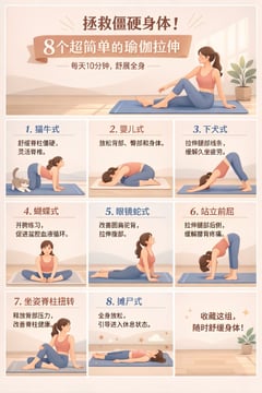 9-Panel Yoga Infographic Poster