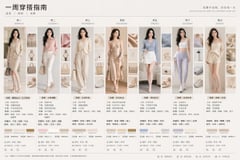 7-Day Fashion Lookbook Infographic