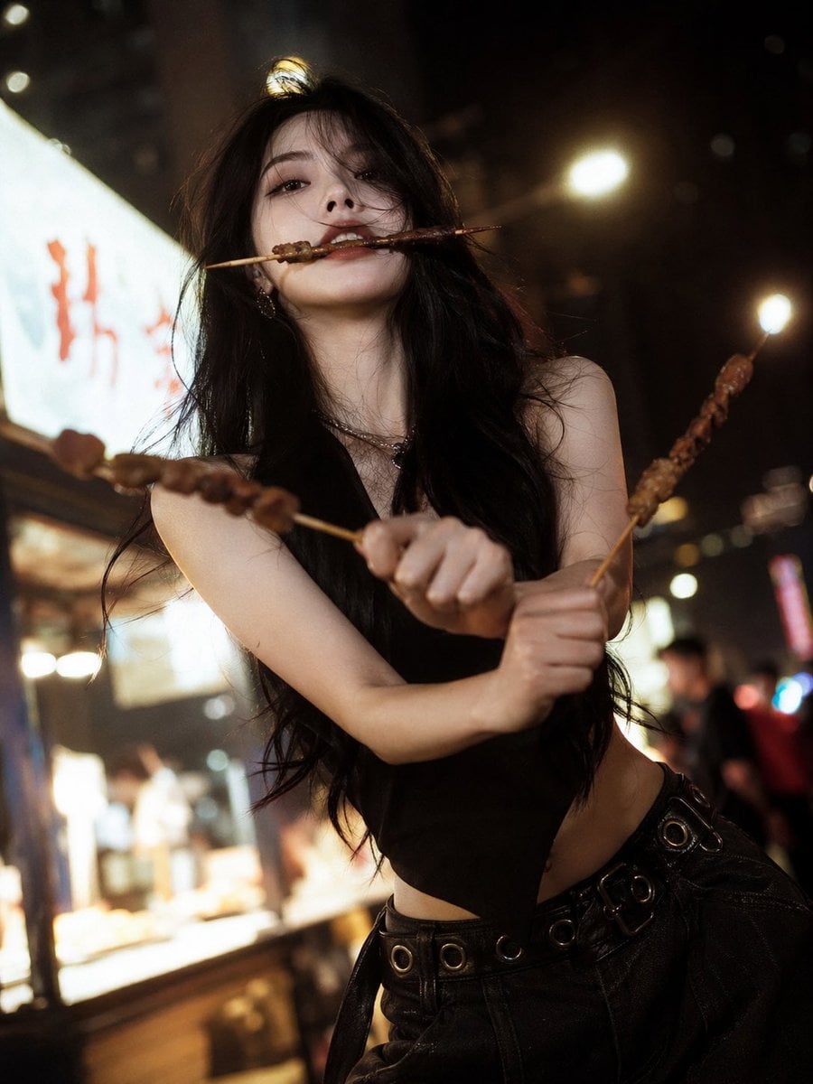 高级时装风格动漫致敬肖像