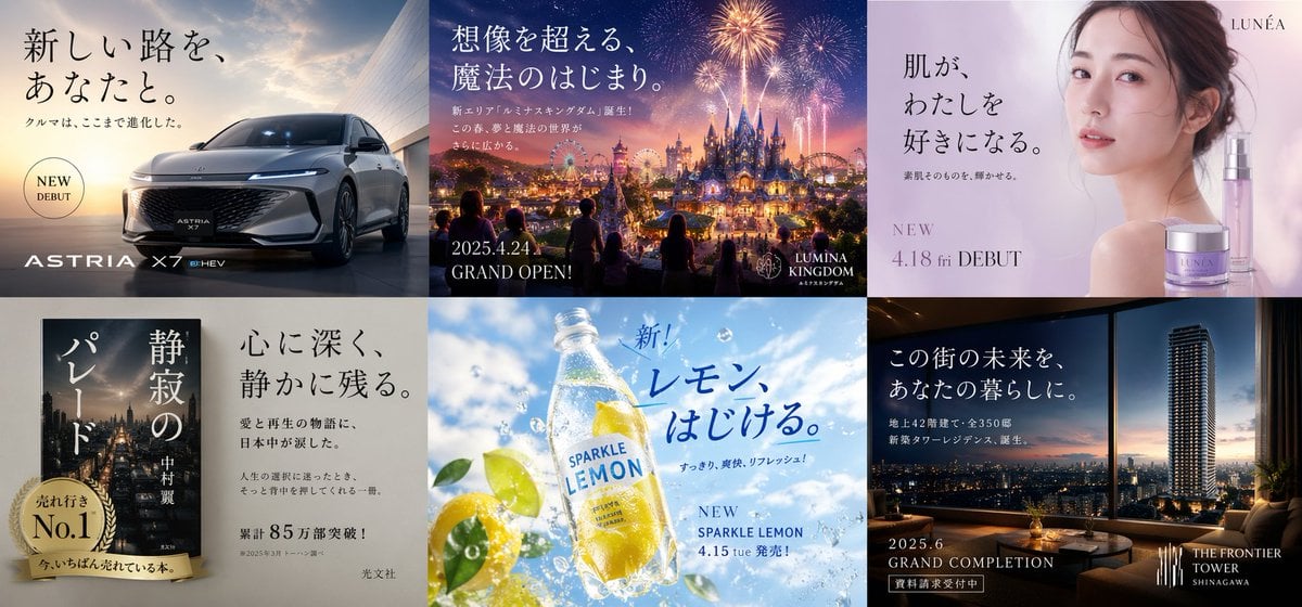 多行业日本广告拼贴画