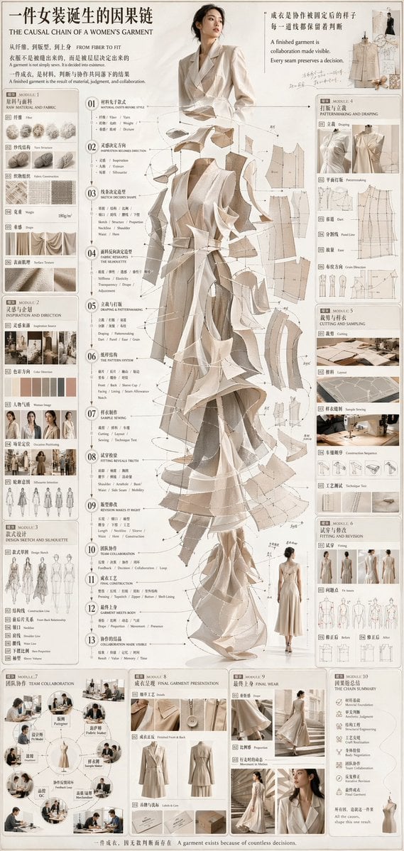 Couture Garment Process Infographic