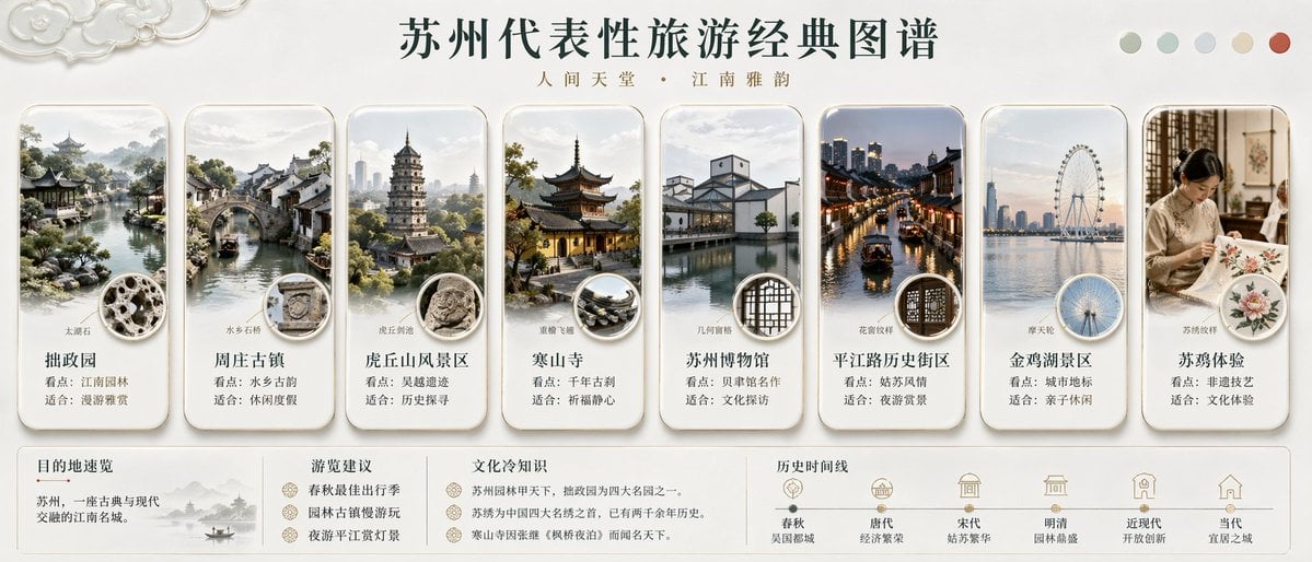 苏州经典旅游信息图