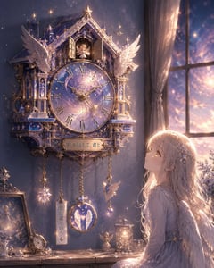 电商主图 - 插画转时钟提示词