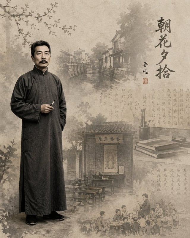 信息图 / 教育视觉 - 文学插画人像