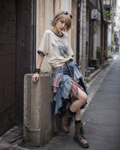 个人资料/头像 - 日本街头时尚竖版人像