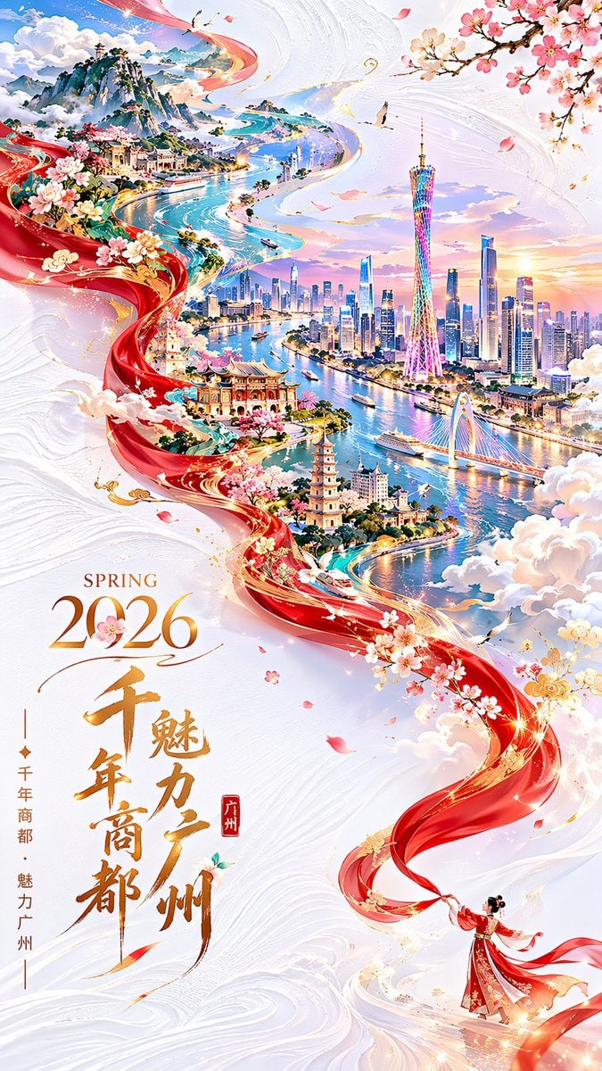 春季广州城市海报