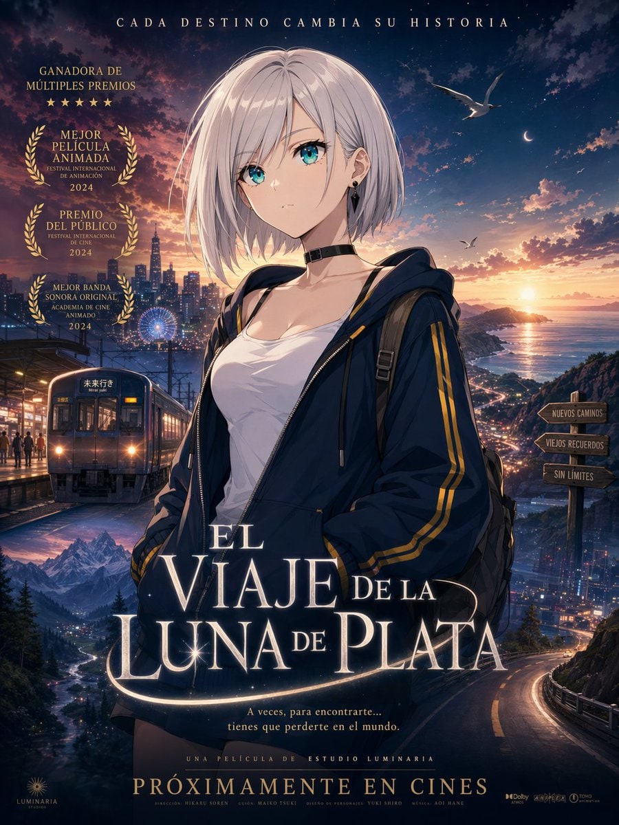 Anime Fantasy Travel Movie Poster