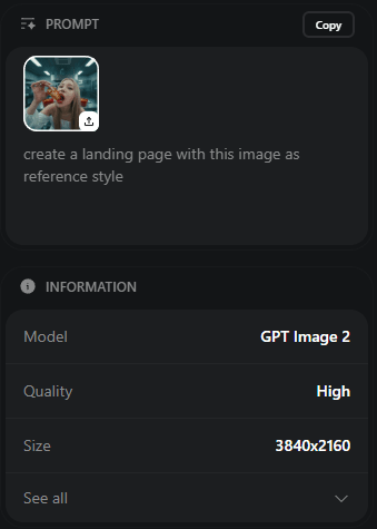 Create a landing page using this image as a reference for style and color gra...