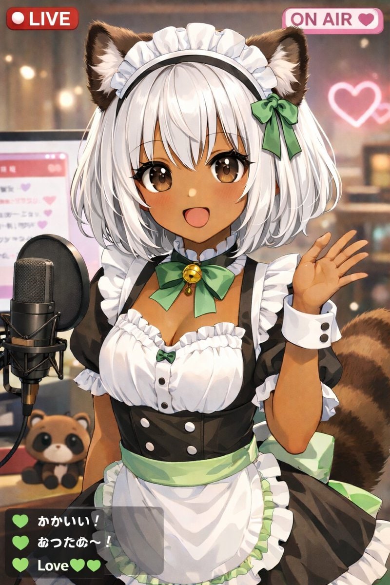 动漫 VTuber 直播界面覆盖图