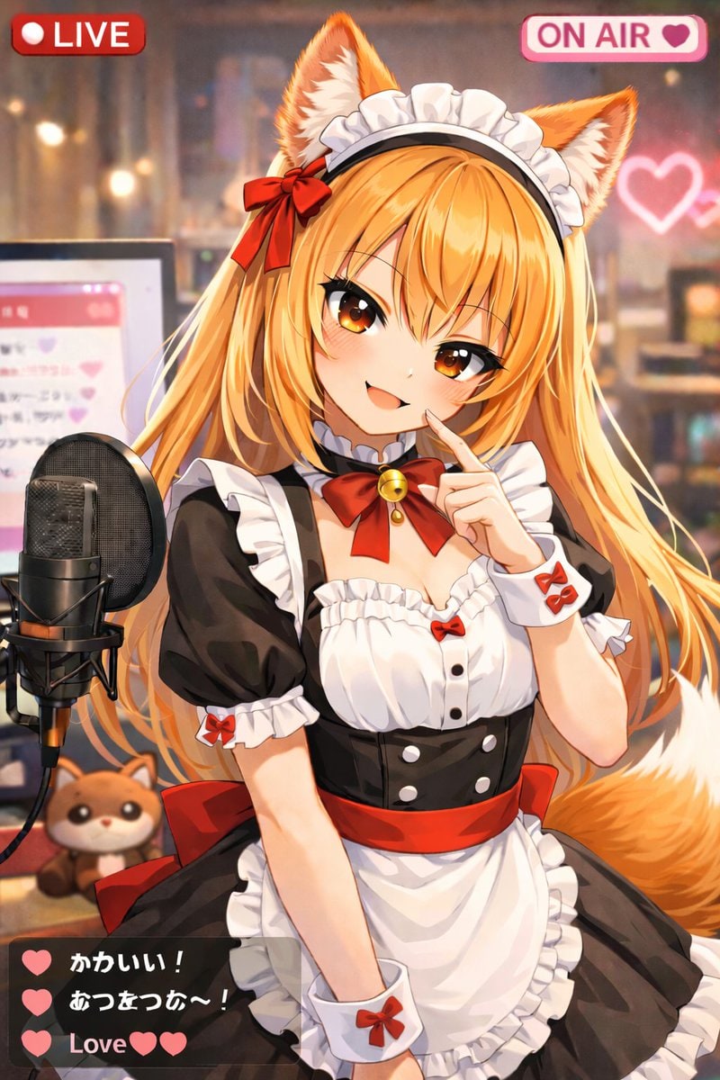 动漫 VTuber 直播界面覆盖图