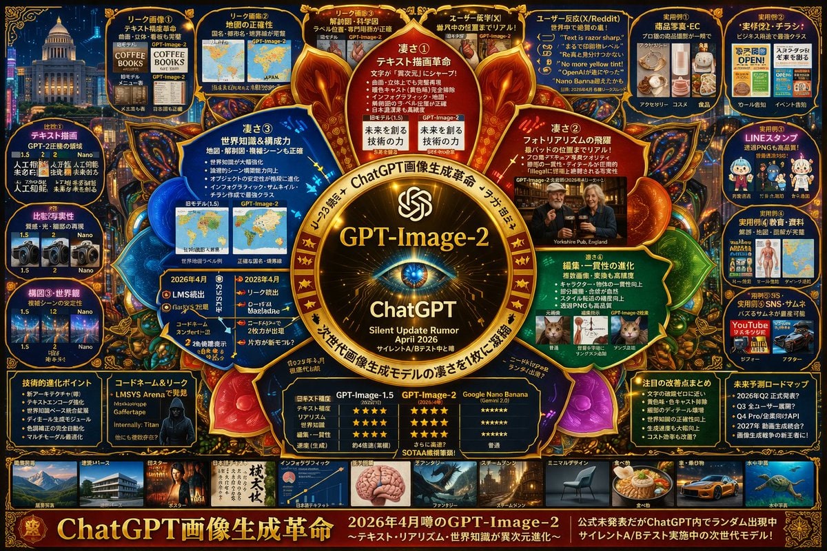 未来感あふれる AI 模型インフォグラフィックポスター