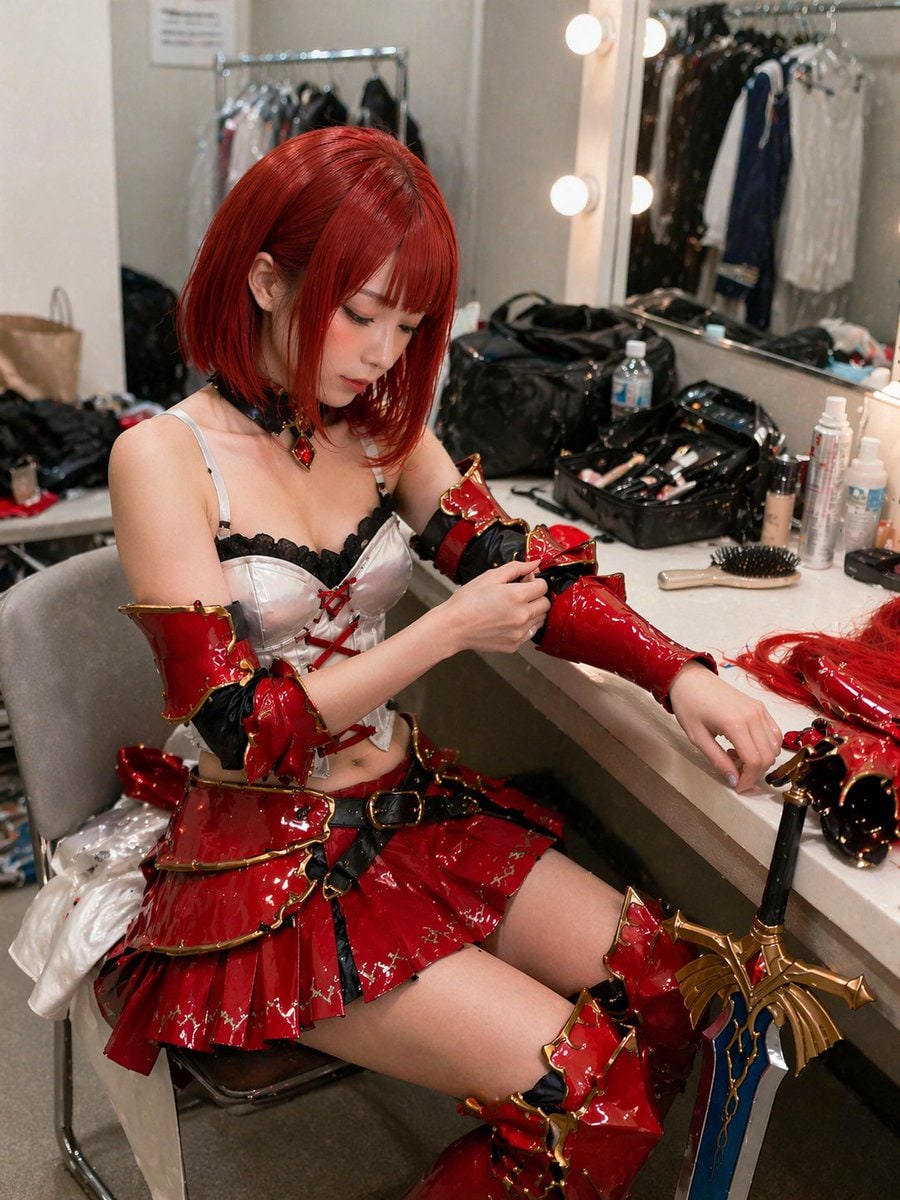 后台 Cosplayer 肖像