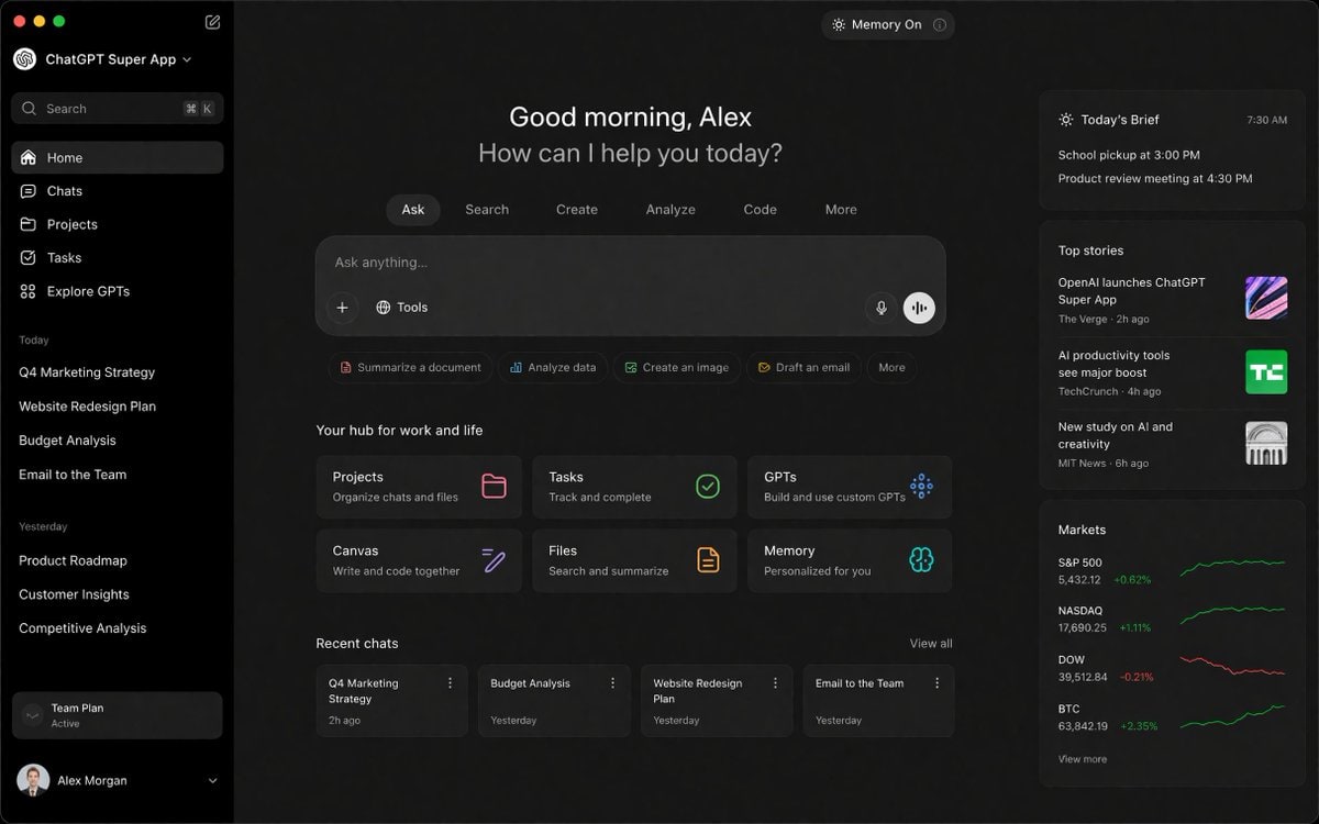 ChatGPT 界面截图
