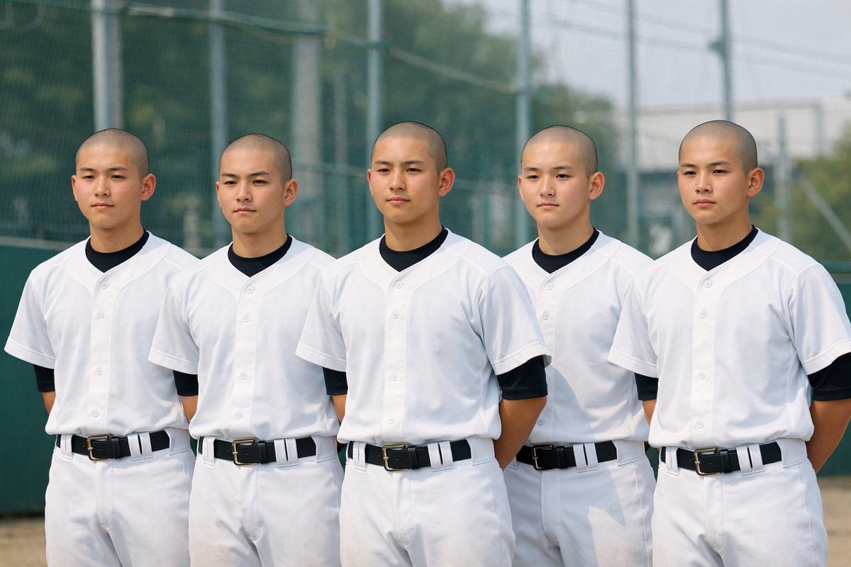 Identical Baseball Players Lineup