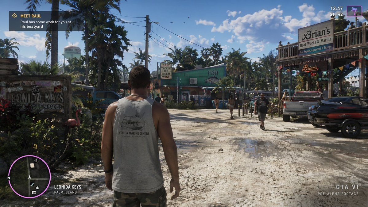 Open-World Game Screenshot Mockup