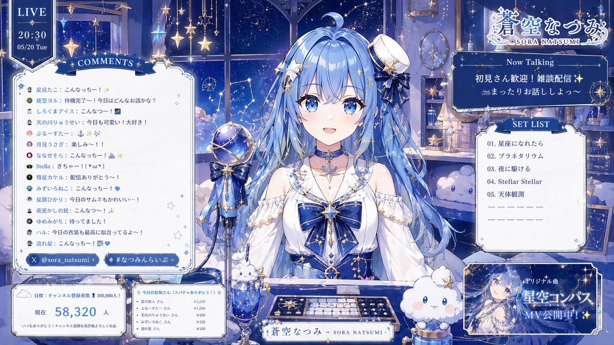 Celestial VTuber 直播界面