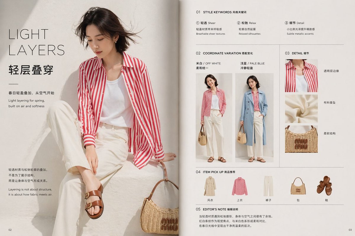 极简春季时尚编辑项目