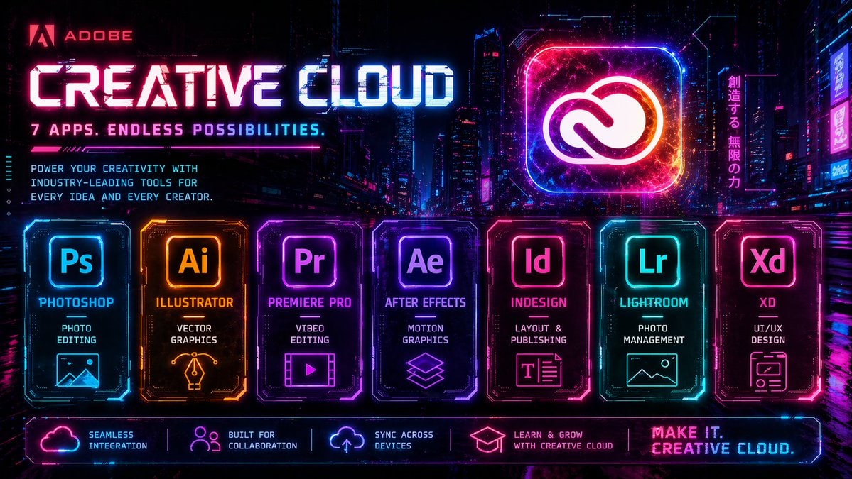 Adobe Creative Cloud 促销横幅
