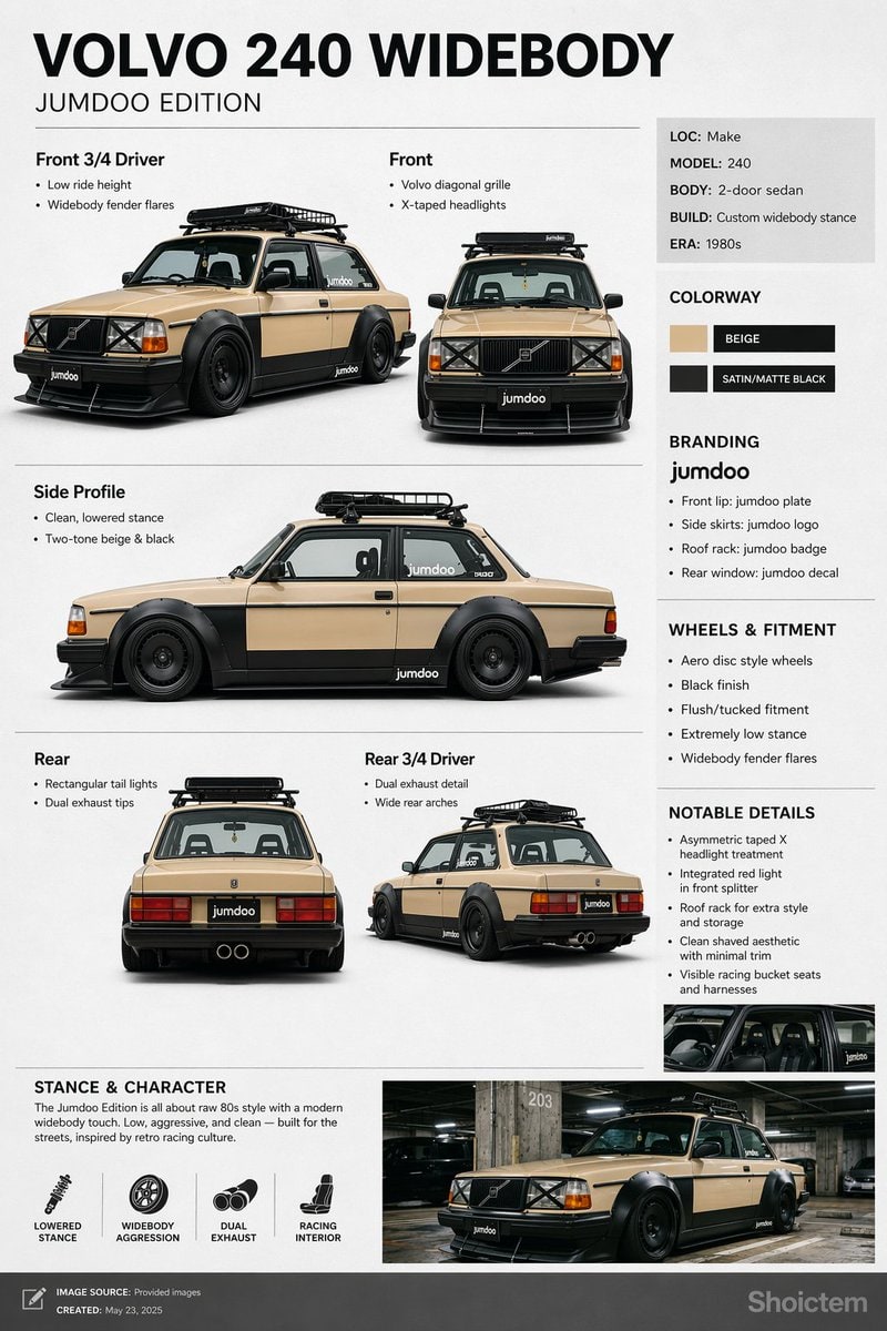 宽体 Volvo 240 规格项目