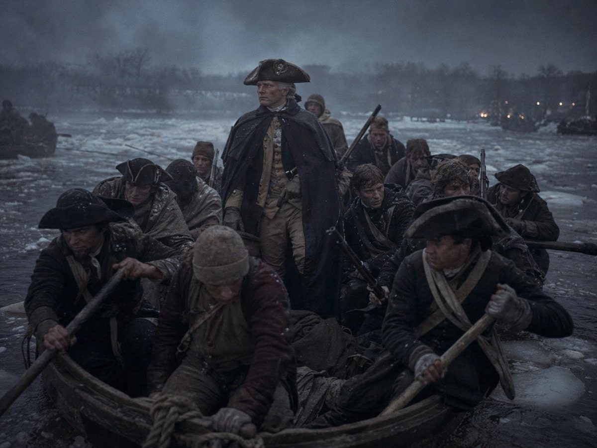 华盛顿横渡风格冬季船景