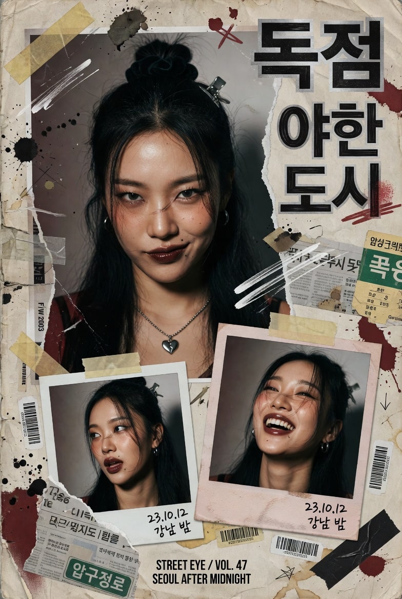 产品营销 - Y2K韩国街头杂志风拼贴