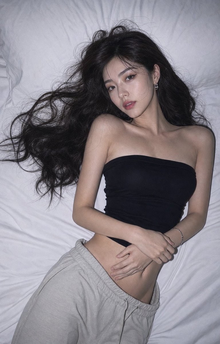 社交媒体帖子 - 直闪杂志风人像