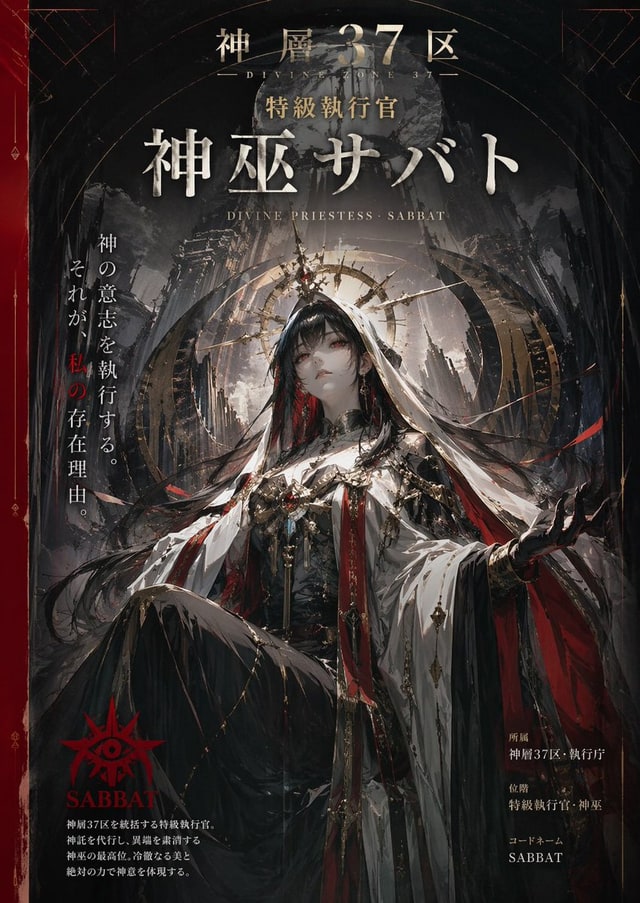 「神层37区 特级执行官 神巫萨巴特」这个名称的角色和世界观符合…