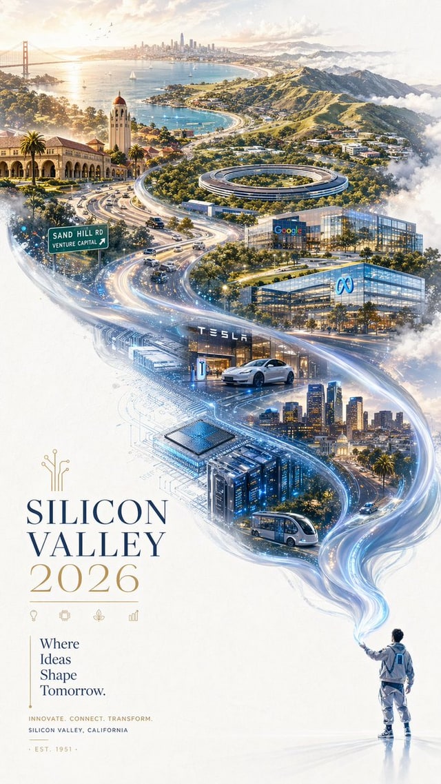 精致的 2026 硅谷城市
