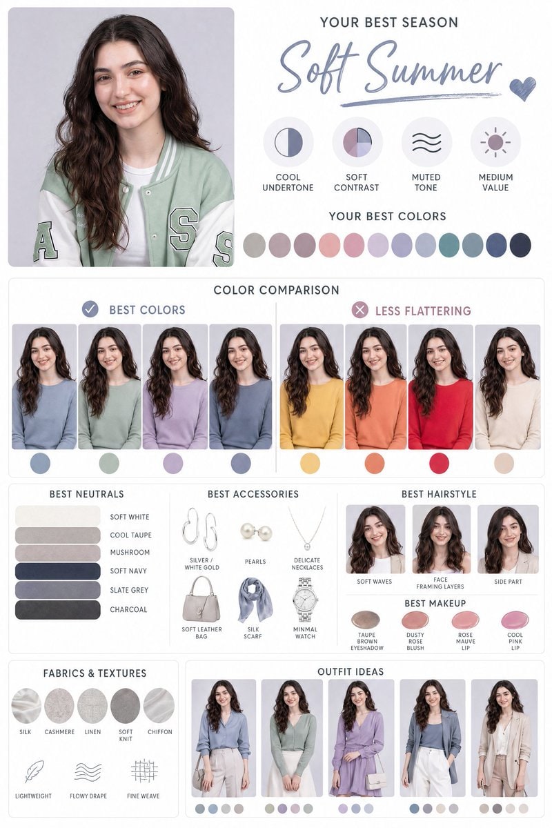 Personal Color Analysis Graphic Board