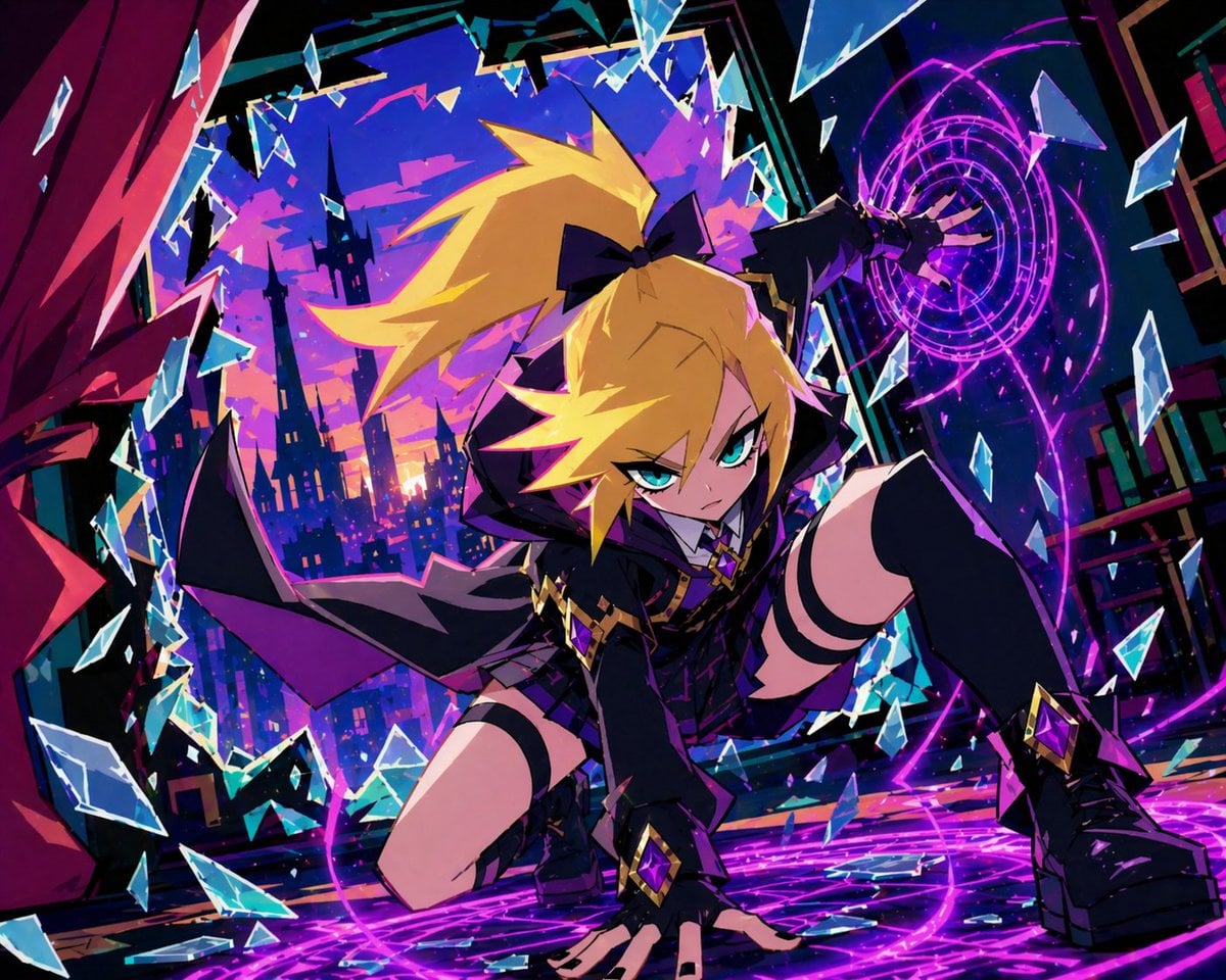 动态动漫魔法动作场景