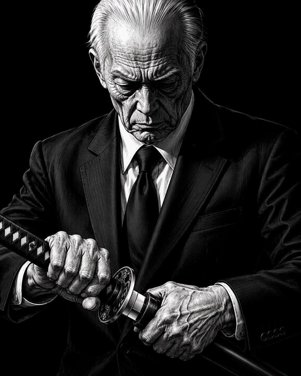 老年极道拔刀绘