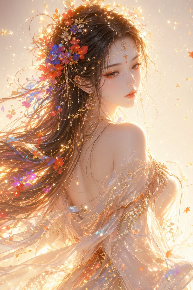 东方奇幻女性半身人像