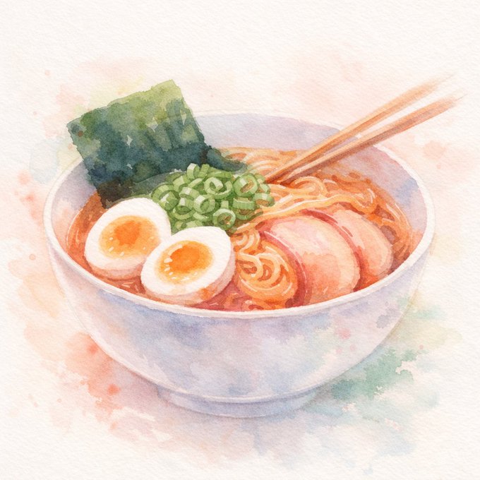 梦幻水彩杂志风插画