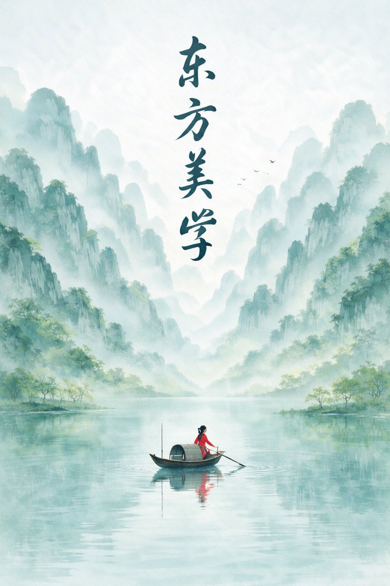 新中式水墨山水海报
