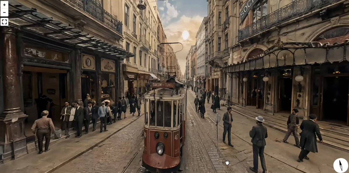1900 Istiklal 街全景提示词