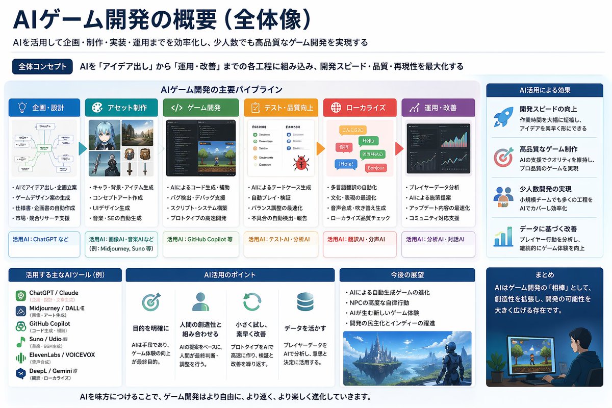 日本 AI 游戏开发概览幻灯片提示