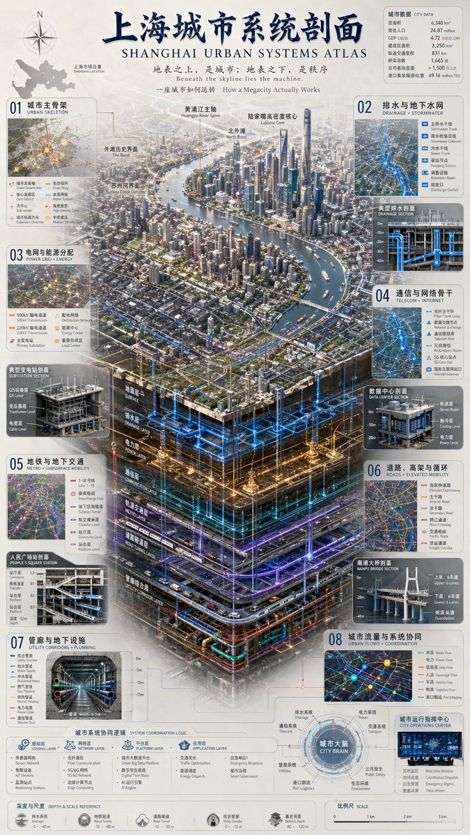 3D 城市系统图谱信息图