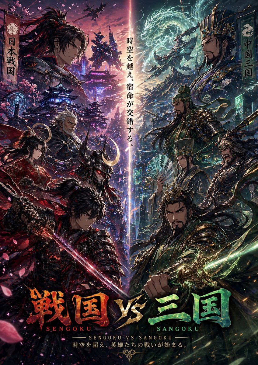 战国 vs 三国跨界海报