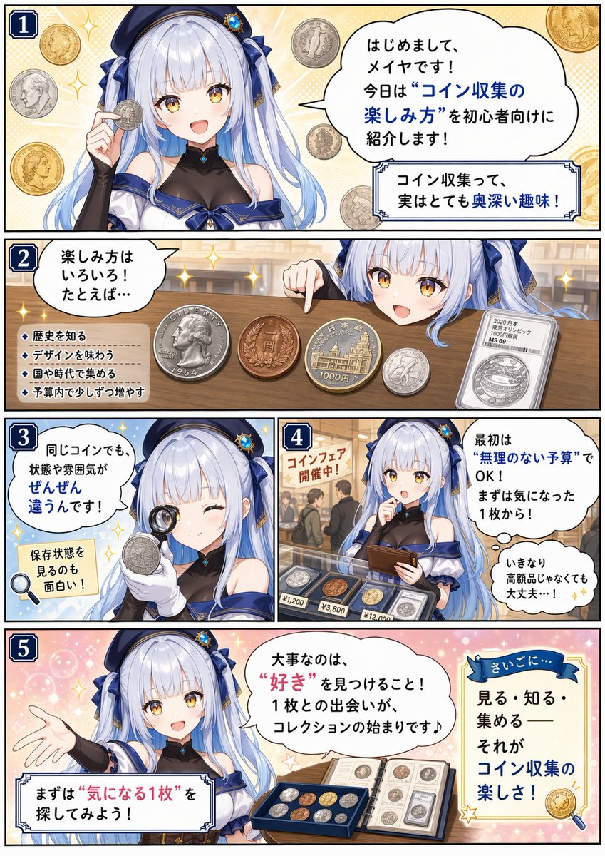 新手钱币收藏漫画页面